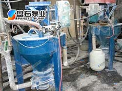 泡沫渣漿泵使用現場